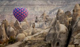 Fairy chimneys under the balloon