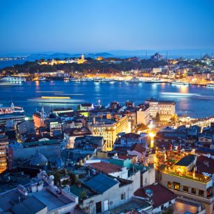 Istanbul, Old city from Pera